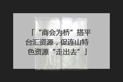 “商会为桥”搭平台汇资源，促连山特色资源“走出去”